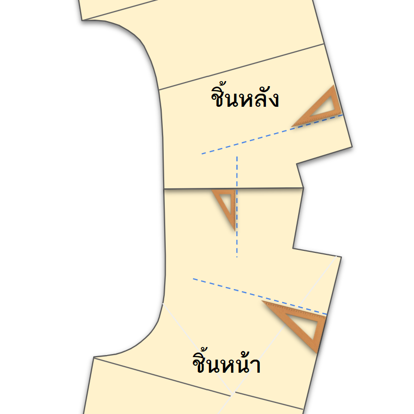 วิธีต่อตะเข็บไหล่